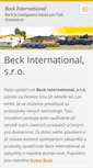 Mobile Screenshot of beck-international.webnode.cz