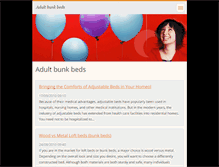 Tablet Screenshot of adultbunkbeds.webnode.com
