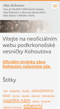Mobile Screenshot of kohoutov.webnode.cz