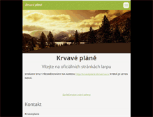 Tablet Screenshot of krvaveplane.webnode.cz