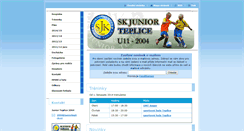 Desktop Screenshot of juniorteplice04.webnode.cz