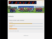 Tablet Screenshot of fksenica2003.webnode.sk