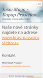 Mobile Screenshot of kravmagaprostejov.webnode.cz