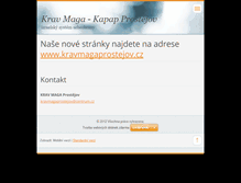 Tablet Screenshot of kravmagaprostejov.webnode.cz