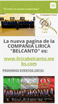 Mobile Screenshot of clbelcanto.webnode.com.ar