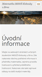 Mobile Screenshot of matematika-klobouky.webnode.cz