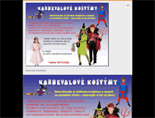 Tablet Screenshot of karnevalovekostymy.webnode.sk