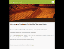 Tablet Screenshot of beautifulworldofbaroquemusic.webnode.cz