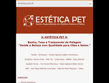 Tablet Screenshot of esteticapet.webnode.com.br