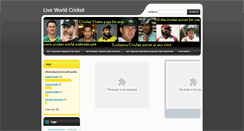 Desktop Screenshot of cricket-world.webnode.com