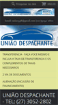Mobile Screenshot of despachanteuniao.webnode.com.br