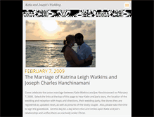 Tablet Screenshot of katieandjoseph.webnode.com
