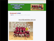Tablet Screenshot of futsalznojmo.webnode.cz