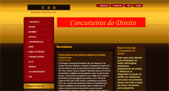 Desktop Screenshot of concurseirosdodireito.webnode.com.br