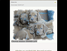 Tablet Screenshot of dianinlov.webnode.cz
