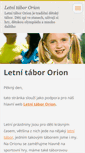 Mobile Screenshot of letni-tabor-orion.webnode.cz