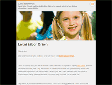 Tablet Screenshot of letni-tabor-orion.webnode.cz