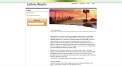 Desktop Screenshot of lotteryresults.webnode.com