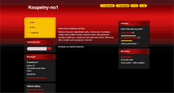 Desktop Screenshot of koupelny-no1.webnode.cz