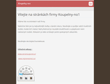 Tablet Screenshot of koupelny-no1.webnode.cz