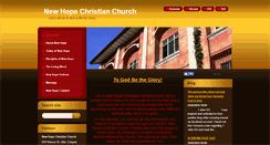 Desktop Screenshot of newhopechristianchurch.webnode.com