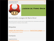 Tablet Screenshot of juegosdemariobross.webnode.es