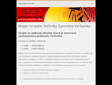 Tablet Screenshot of gvarza-technika.webnode.sk