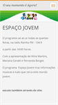 Mobile Screenshot of espacojovemfm.webnode.com.br