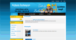 Desktop Screenshot of ankaraizolasyon.webnode.com.tr