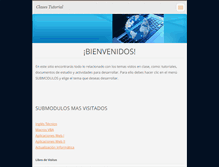 Tablet Screenshot of clasestutorial.webnode.com.co