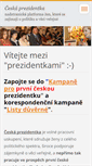 Mobile Screenshot of ceska-prezidentka.webnode.cz