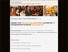 Tablet Screenshot of ceska-prezidentka.webnode.cz