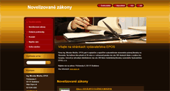 Desktop Screenshot of novelizovane-zakony.webnode.sk