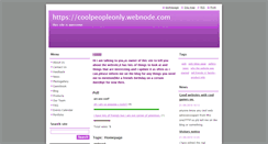 Desktop Screenshot of coolpeopleonly.webnode.com