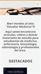 Mobile Screenshot of estudiarmedicina.webnode.com.ar