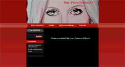 Desktop Screenshot of petrapalcova.webnode.cz