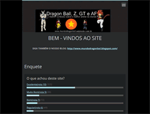 Tablet Screenshot of mundodragonbol.webnode.com.br