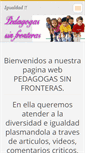Mobile Screenshot of pedagogossinfronteras.webnode.es