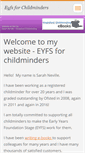 Mobile Screenshot of eyfsforchildminders.webnode.com