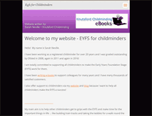 Tablet Screenshot of eyfsforchildminders.webnode.com