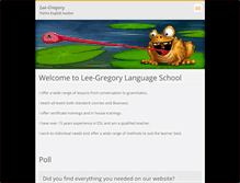 Tablet Screenshot of lee-gregory.webnode.com
