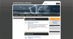 Desktop Screenshot of elmisteriodellenguaje.webnode.es