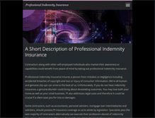 Tablet Screenshot of professionalindemnityinsurance.webnode.com