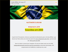 Tablet Screenshot of juntadoservicomilitardelages.webnode.com.br