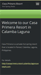 Mobile Screenshot of casaprimera-resort-calamba.webnode.com