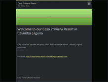Tablet Screenshot of casaprimera-resort-calamba.webnode.com