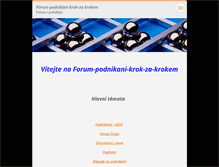 Tablet Screenshot of forum-podnikani-krok-za-krokem.webnode.cz