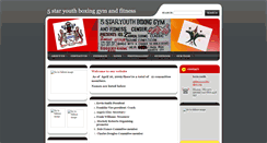 Desktop Screenshot of 5starboxing.webnode.com