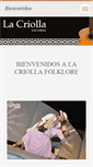 Mobile Screenshot of lacriollafolklore.webnode.es