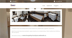 Desktop Screenshot of koupelny-kuchyne.webnode.cz